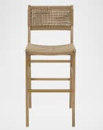 Image 2 of 4: Worlds Away Viviaan Bar Stool, 31.25"