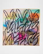 Image 2 of 3: Hunt Slonem Lucky Bunny Cotton Dinner Napkin