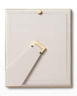 Image 4 of 5: AERIN Classic Croc Leather Photo Frame, 8" x 10"