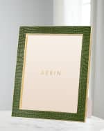 Image 1 of 5: AERIN Classic Croc Leather Photo Frame, 8" x 10"