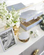 Image 2 of 5: AERIN Piero Leather Photo Frame, 5" x 7"