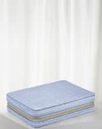Image 2 of 3: AERIN Enzo Travel Card Set, Hydrangea Blue