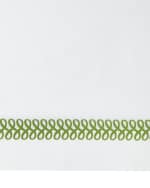 Image 3 of 4: Matouk Schumacher Astor Braid King Flat Sheet