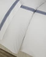 Image 1 of 4: Matouk Schumacher Astor Braid Duvet Cover, King