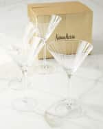 Image 1 of 2: Neiman Marcus Cut Martini Glasses, Set of 4