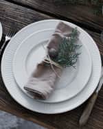 Image 2 of 2: PILLIVUYT Plisse Set Of 4 Dinner Plates - 11"