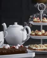 Image 2 of 2: PILLIVUYT Plisse Teapot, Large - 6 Servings, 1.5 Qt.