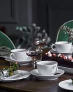 Image 2 of 2: PILLIVUYT Plisse Set Of 4 Breakfast Saucer