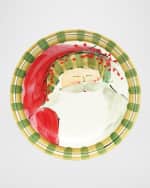 Image 4 of 4: Vietri Old St. Nick Cocktail Plates, Set of 4