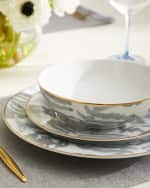 Image 2 of 2: Neiman Marcus 12-Piece Seaport Grey Dinnerware Set