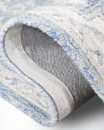 Image 5 of 6: Lauren Ralph Lauren Percy Blue Hand-Woven Rug, 2' x 8'
