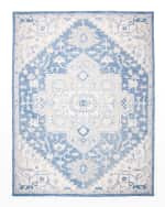 Image 1 of 7: Lauren Ralph Lauren Percy Blue Hand-Woven Rug, 5' x 8'