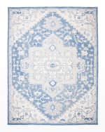 Image 1 of 7: Lauren Ralph Lauren Percy Blue Hand-Woven Rug, 6' x 9'
