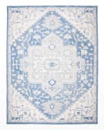 Image 1 of 7: Lauren Ralph Lauren Percy Blue Hand-Woven Rug, 8' x 10'