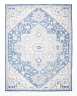 Image 1 of 8: Lauren Ralph Lauren Percy Blue Hand-Woven Rug, 9' x 12'