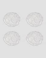 Image 1 of 2: Bordallo Pinheiro Artichoke Bread Plate, Set of 4