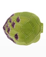 Image 2 of 2: Bordallo Pinheiro Artichoke Bread Plate, Set of 4