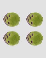 Image 1 of 2: Bordallo Pinheiro Artichoke Bread Plate, Set of 4