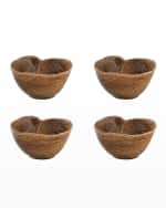 Image 1 of 2: Bordallo Pinheiro 6" Bananas From Madeira Bowls, Set of 4