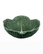 Image 5 of 5: Bordallo Pinheiro Cabbage 5-Piece Dinnerware Set, Green