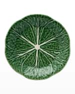 Image 2 of 2: Bordallo Pinheiro Cabbage Dessert Plates, Green - Set of 4