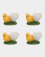 Image 1 of 3: Bordallo Pinheiro Eggshell Cups with Whole Check, Set of 4