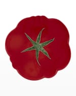 Image 2 of 2: Bordallo Pinheiro Tomato Pizza Plate 12", Set of 4