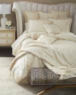 Image 2 of 2: Austin Horn Collection Catherine's Palace Pearl Lattice Euro Sham