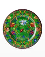 Image 1 of 2: Mario Luca Giusti Pancale Green Dinner Plate