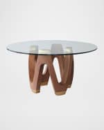 Image 1 of 2: Global Views Wave Dining Table