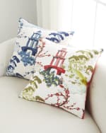 Image 1 of 3: D.V. KAP Home Sakura Decorative Feather/Down Pillow - 24"