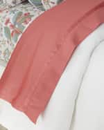 Image 2 of 3: Matouk Nocturne 600 Thread Count Full/Queen Flat Sheet