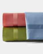 Image 1 of 3: Matouk Nocturne 600 Thread Count Full/Queen Flat Sheet