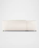Image 4 of 4: Four Hands Augustine L-Shaped Dining Banquette, 100"