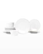 Image 1 of 3: Vietri Lastra White 16-Piece Place Setting Set