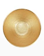 Image 2 of 2: Vietri Metallic Glass Gold Small Bowl