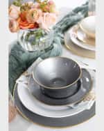 Image 2 of 2: Vietri Metallic Glass Slate Service Plate