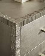 Image 5 of 7: John-Richard Collection Carraway Silver Nightstand