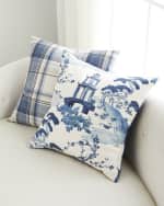 Image 3 of 3: D.V. KAP Home Tartan Decorative Feather/Down Pillow - 24"