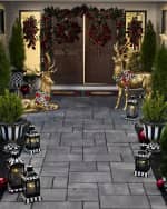 Image 2 of 2: MacKenzie-Childs Awning Stripe Welcome Mat