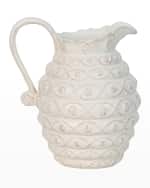 Image 2 of 5: Juliska Jardins du Monde Ceramic Pitcher - Whitewash