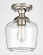 Image 2 of 2: Agnes 1-Light Semi Flush Mount