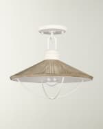 Image 2 of 2: Cape May 1-Light Semi Flush Mount
