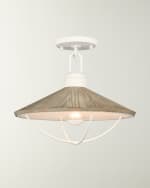 Image 1 of 2: Cape May 1-Light Semi Flush Mount