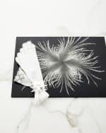 Image 2 of 2: Nomi K Matte Silver Sunburst Napkin Rings, Set of 4