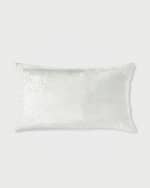 Image 1 of 2: Callisto Home Marero Velvet Scroll King Sham, 20x36"
