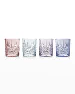 Image 1 of 2: Godinger Dublin Blush Double Old Fashion Glasses, Set of 4