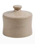 Image 1 of 3: Marble Crafter Myrtus Verona Beige Marble Canister