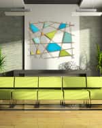 Image 2 of 4: Karo Studios Glass and Metal Wall Sculpture