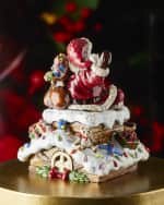 Image 2 of 2: Jay Strongwater Rooftop Santa Music Figure 